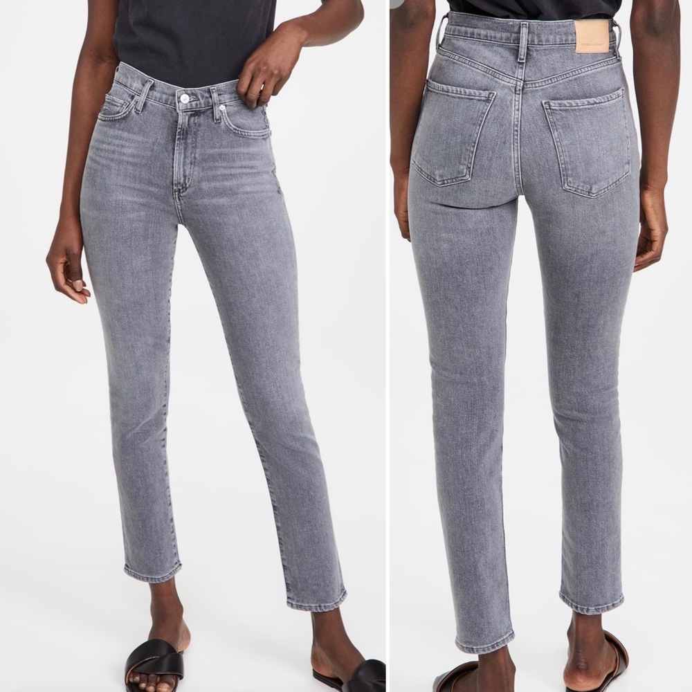 NWT Citizens of Humanity Olivia High Rise Slim  / Silvermist